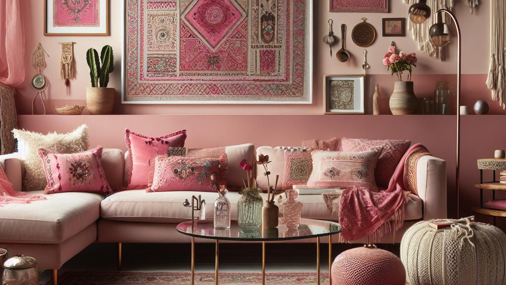 What to Consider When Styling with Boho Chic Pink Rugs