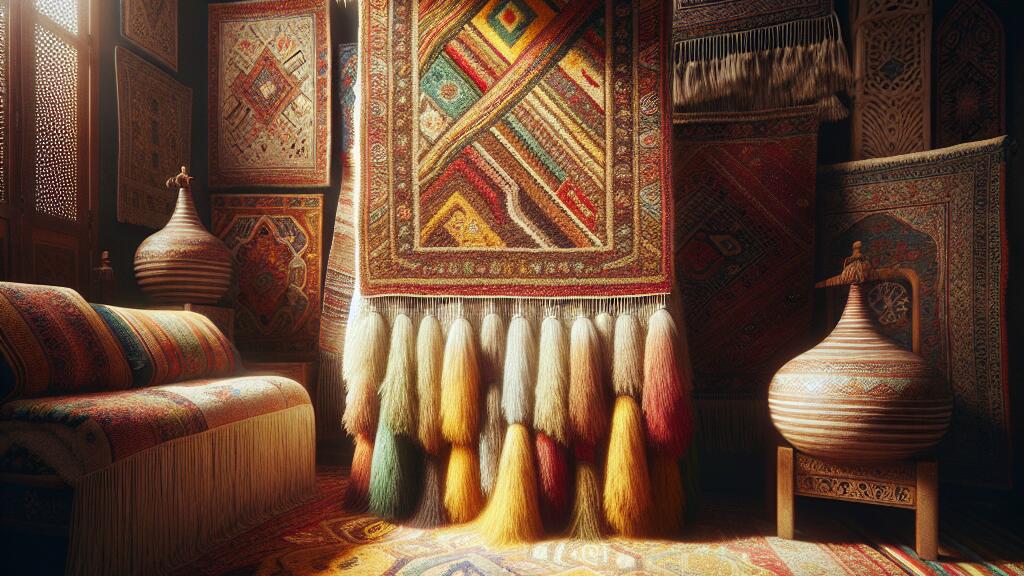 Why do Moroccan rugs have fringe on one end?